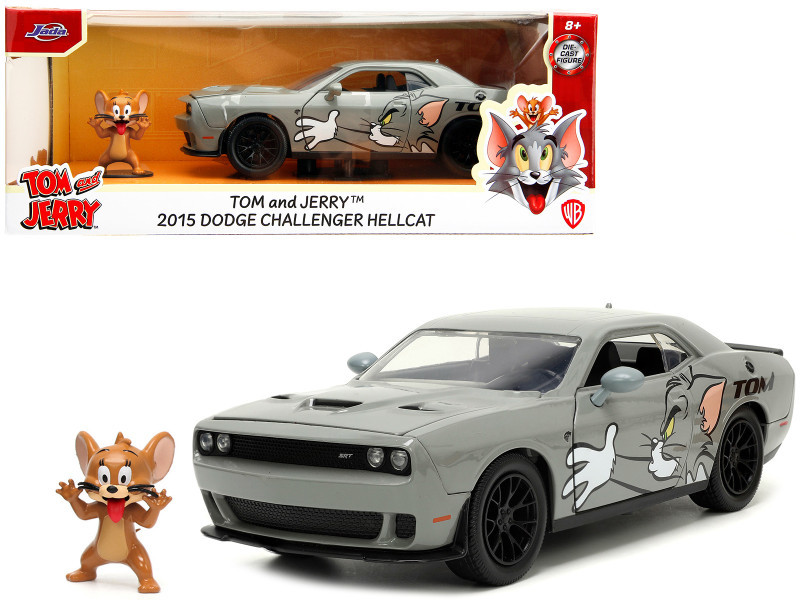 2015 Dodge Challenger Hellcat Gray with "Tom" Graphics and Jerry