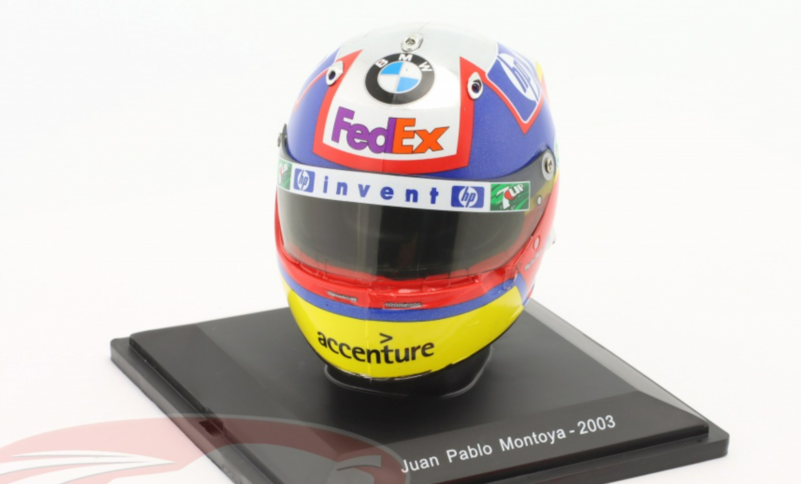 1/5 Spark 2003 Juan Pablo Montoya #3 Williams Formula 1 Helmet Model ...