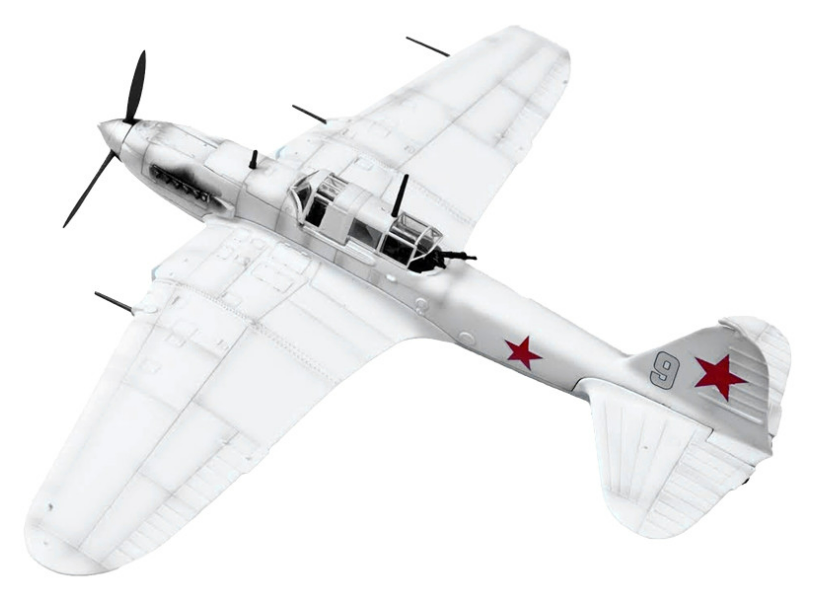 Ilyushin IL-2 Shturmovik Aircraft White 
