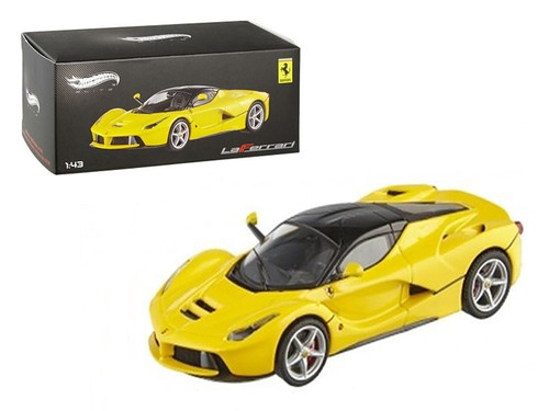 Ferrari Laferrari F70 Hybrid Elite Yellow 1/43 Diecast Car Model by Hotwheels