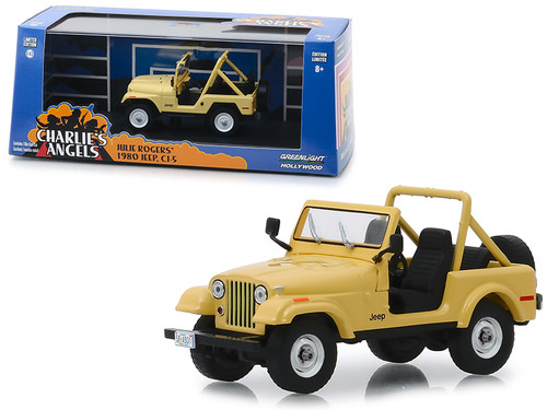 1980 Jeep CJ-5 Yellow (Julie Roger's) "Charlie's Angels" (1976-1981) TV Series 1/43 Diecast Model Car by Greenlight