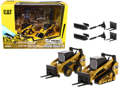 CAT 1/64 27202 Skid Steer Loader & 29702 Multi Terrain