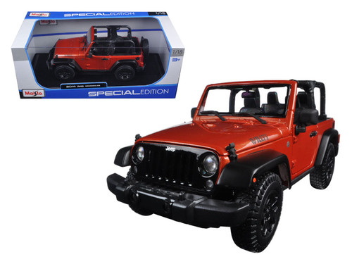 2014 Jeep Wrangler Willys Copper 1/18 Diecast Model Car by Maisto