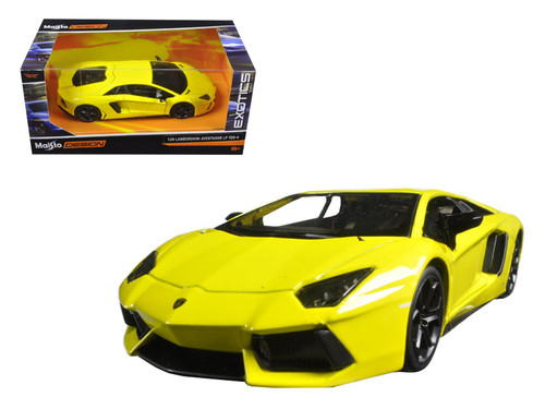 Lamborghini Aventador LP 700-4 Yellow "Exotics" 1/24 Diecast Model Car by Maisto