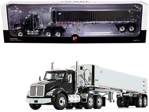 Kenworth T880 Day Cab with East Genesis End Dump Trailer Burnt