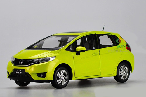 1/18 Dealer Edition Honda Fit (Yellow) Diecast Car Model