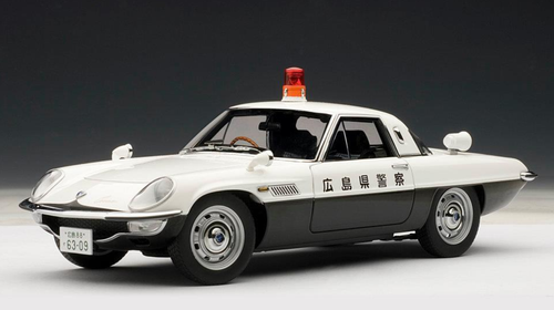 1/18 AUTOart Mazda Cosmo Sport Hiroshima Prefectural Japanese Police Car Diecast Car Model Limited 75935