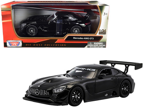 Mercedes AMG GT3 Black 1/24 Diecast Model Car by Motormax