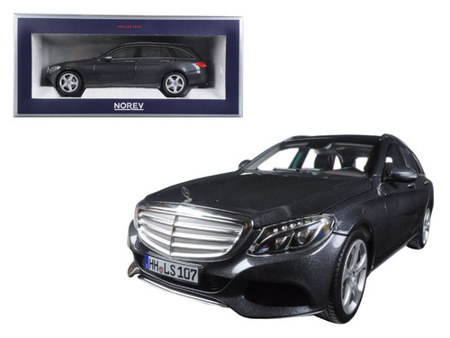 2014 Mercedes C Class T-Wagon Grey Metallic 1/18 Diecast Model Car by Norev