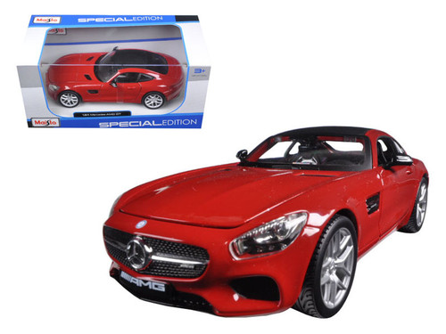 Mercedes AMG GT Red 1/24 Diecast Model Car by Maisto