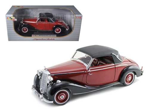 1/18 Road Signature 1950 Mercedes Benz 170S Cabriolet (Burgundy