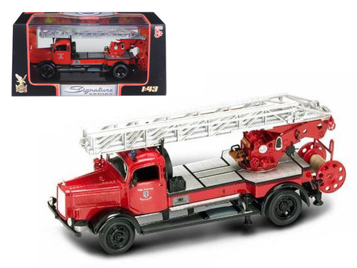 1950 Mercedes Typ TLF-15 Fire Engine Red 1/43 Diecast Model by Road Signature 