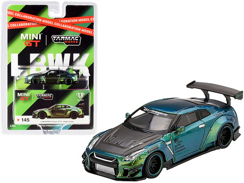 Nissan GT-R (R35) Type 2 Rear Wing Version 3 LB Works Magic Green