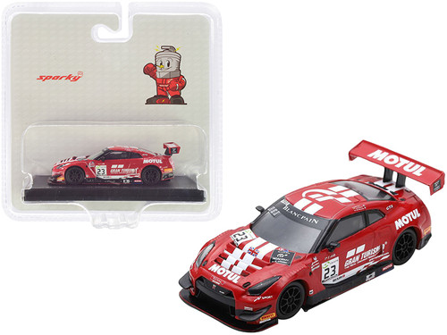 Nissan GT-R Nismo GT3 #23 M. Parry - A. Buncombe - L. Ordones GT Sport Motul Team RJN 7h 24H Spa (2018) 1/64 Diecast Model Car by Sparky