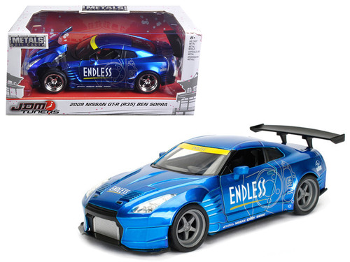 2009 Nissan GT-R (R35) Ben Sopra Blue JDM Tuners 1/24 Diecast Model Car by Jada