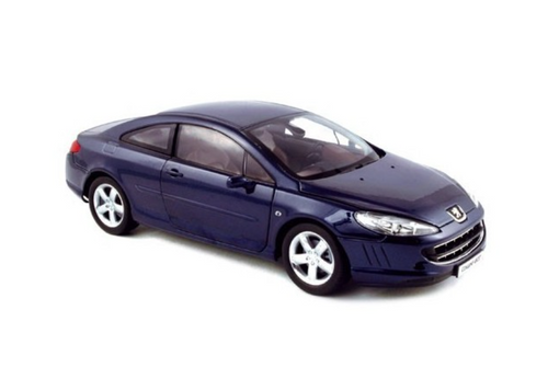1/18 Norev 2006 Peugeot 407 Coupe (Blue) Diecast Car Model