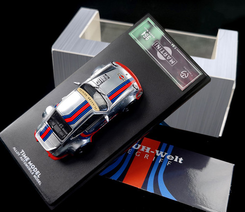 1/64 Time Model Porsche 911 964 RWB Martini Low Rear Wing Diecast Car Model