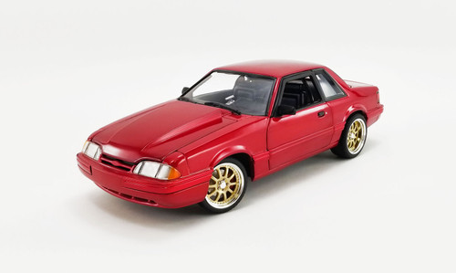 1/18 GMP 1990 Ford Mustang 5.0 LX - Supercharged Street Fighter - Metallic Red Diecast Car Model