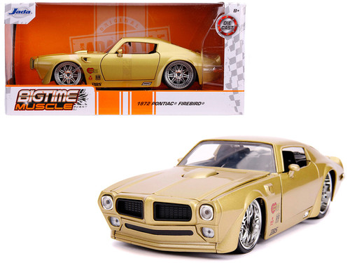 1972 Pontiac Firebird Gold Metallic "Hooker" "Bigtime Muscle" 1/24 Diecast Model Car by Jada