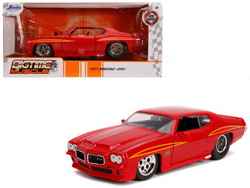 1971 Pontiac GTO Judge BTM Black Flames Diecast Model Car