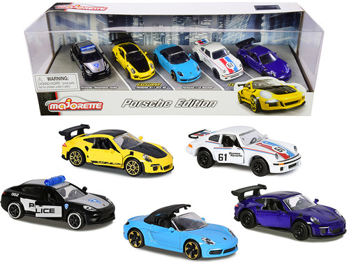 Majorette Porsche 5pk 1:64 Scale Die-Cast Vehicles