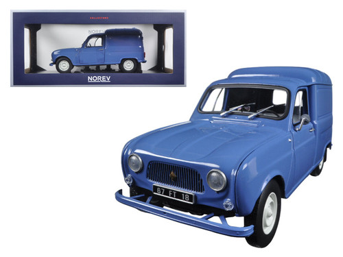 1965 Renault 4 Fourgonette Blue 1/18 Diecast Model Car by Norev