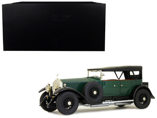 Rolls Royce Phantom I Green with Black Interior 1/18 Diecast Model Car by Kyosho