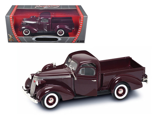 1/18 Road Signature 1937 Studebaker Express Pickup Truck (Burgundy Dark Red) Diecast Car Model