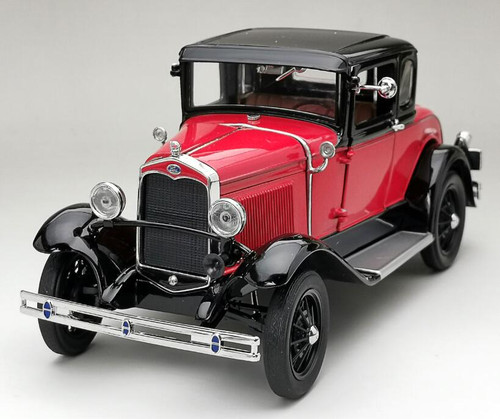 1/18 1931 Ford Model A Coupe - Aurora Red / Andalusite Blue Diecast Car Model