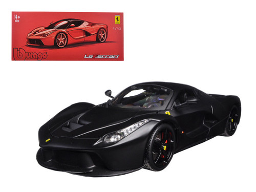 1/18 BBurago Signature Ferrari LaFerrari (Matte Black) Diecast Car Model