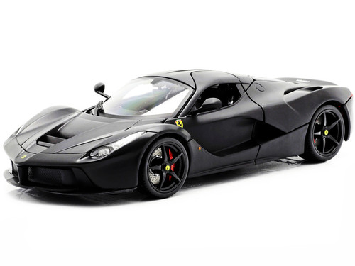 1/18 BBurago Signature Ferrari LaFerrari (Matte Black) Diecast Car Model