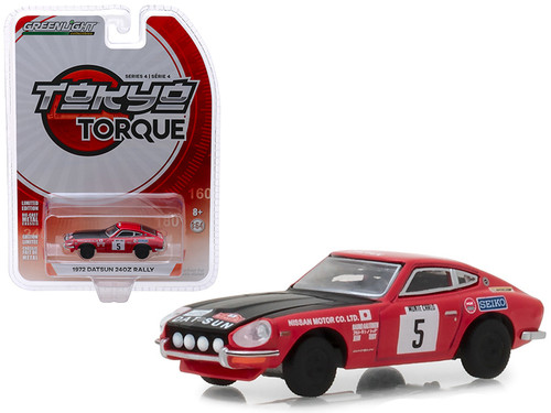 1972 Datsun 240Z #5 Red with Black Hood 