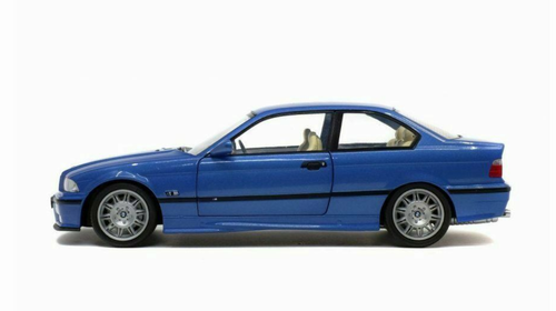 1994 BMW E30 M3 Blue Estoril Metallic 1/18 Diecast Model Car by Solido