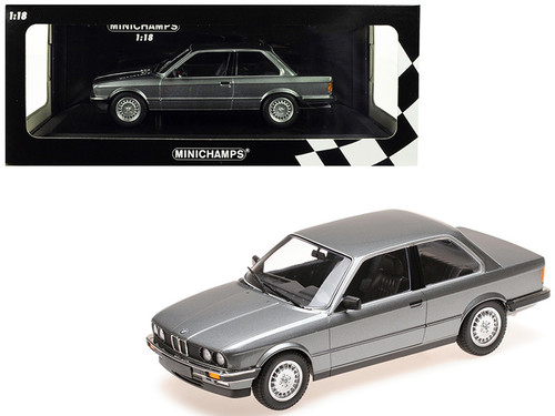 1982 BMW 323i Metallic Gray Limited Edition to 400 pieces Worldwide 1/18 Diecast Model Car by Minichamps