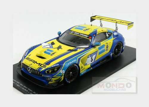 1/18 Mercedes-AMG GT3 No.5 24H Nürburgring 2018 - 3rd Mercedes-AMG Team Black Falcon Y. Buurman - T. Jäger - J. Seyffarth - L. Stolz Limited 300 model car by Spark