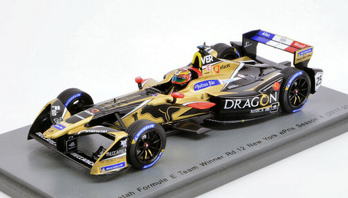 1/43 Techeetah Formula E Team No.25 Rd.12 New York ePrix Driver Championship Formula E Season 4 (2017-2018) - Winner Jean-Éric Vergne model car by Spark