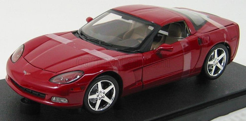 1/18 Hot Wheels Chevrolet Corvette C6 Coupe (Red) Diecast Car Model