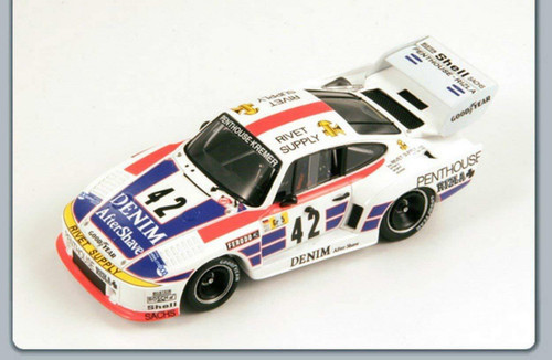 1/43 Porsche 935 K2, No.42, Le Mans 1977 J. Fitzpatrick - G. Ewards - N. Faure model car by Spark