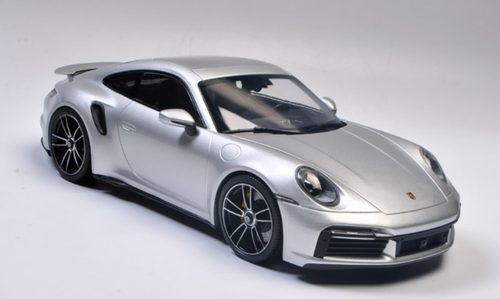 1/18 Dealer Edition 2020 2021 Porsche 911 Turbo S 992 (Silver) Diecast Car Model