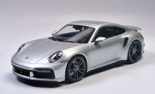 1/18 Dealer Edition 2020 2021 Porsche 911 Turbo S 992 (Silver) Diecast Car Model