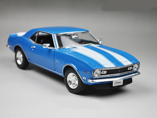 1968 Chevrolet Camaro Z/28 Coupe Blue Metallic with White Stripes