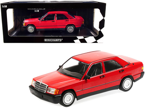 1/18 Minichamps 1982 Mercedes-Benz 190E (W201) (Red) Diecast Car Model