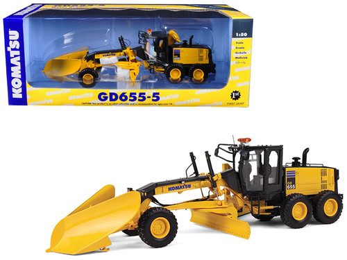 Komatsu GD655-6 Motor Grader with Ripper 1/50 Diecast Model by
