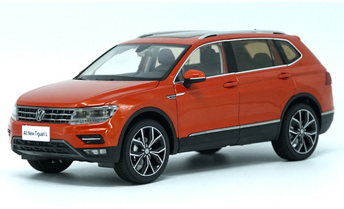 1/18 Dealer Edition Volkswagen VW Tiguan (Orange) 2nd Generation (2016–present) Diecast Car Model