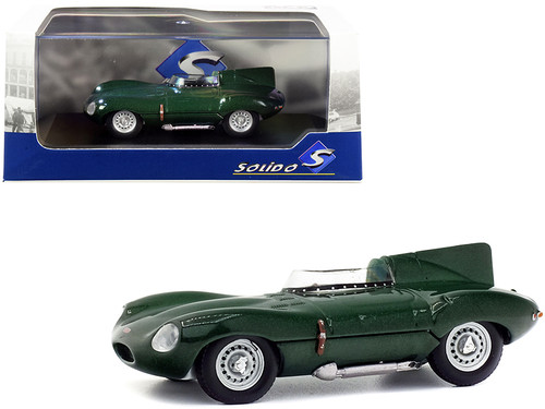 1952 Jaguar D-Type Green Metallic 1/43 Diecast Model Car by Solido