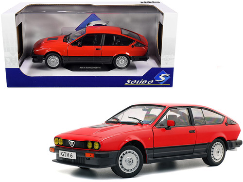 1/18 Solido 1984 Alfa Romeo GTV 6 (Alfa Red) Diecast Car Model