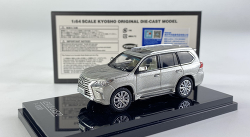 1/64 Kyosho Lexus LX570 (Silver) Diecast Car Model