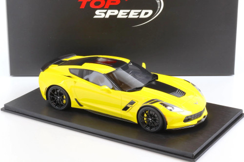 1/18 Top Speed Chevrolet Chevy Corvette C7 Grand Sport (Yellow) Resin Car Model