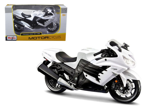 2010 Kawasaki Ninja ZX-10R Green with Plastic Display Stand 1/12 Diecast Motorcycle Model by Maisto