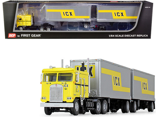 Kenworth K100 COE Truck with Wabash Double Pup Trailers 
